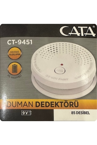 6 Adet Cata Pilli Duman Dedektörü Hassas Algılamalı