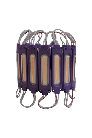 Cob Led Modül Lensli 2 Watt 12 Volt Mor 10 Adet
