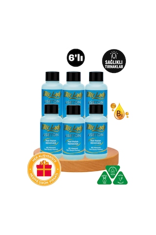 Elite Lady B5 Vitaminli Aseton Pompalı 6 x 200 ML