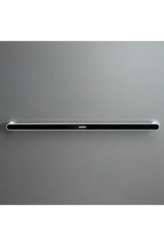 Yunboo Banyo Duş Odası Süpürge Tutucu, Delme Yok Kurulum, Güçlü Süksiyon Cup, Uzunluğunda Siyah, Tek Çubuklu Havlu Rafı, Dayanıklı Plastik Malzeme Diğer