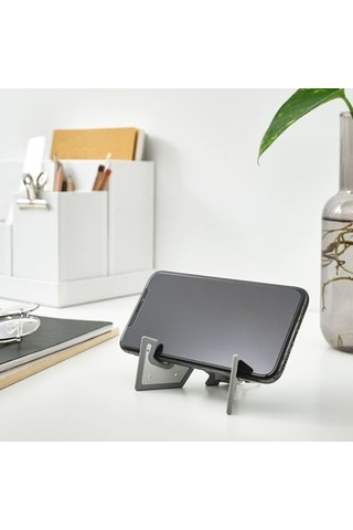 Ikea Yuppıenalle Telefon/tablet Standı, Gri, 8x4 Cm