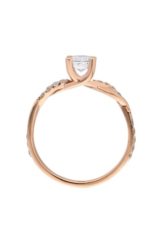 Sirius 0,75 Karat Pırlanta Ve Beyaz Topaz Tektaş Yüzük 0802R0005