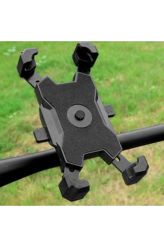 Dancemonkey 360 Derece Dönebilen Hızlı Kilitlemeli Motosiklet Ve Bisiklet Telefon Tutucu - 3.5-6.8 İnç Sarı Sarı