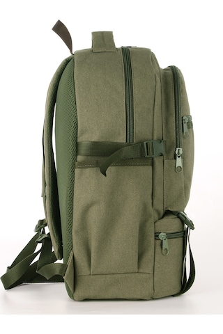 Sr-03 Unisex Kanvas Kumaş Laptop Bölmeli Outdoor Sırt Çantası Dağcı Sırt Çantası Escp01 Haki