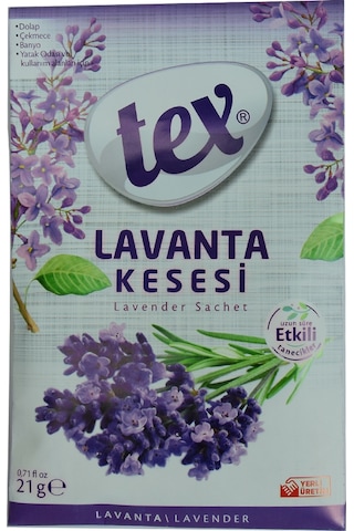 Tex Dolap Çekmece Banyo Lavanta Kesesi Askılı Oda Kokusu 21 G