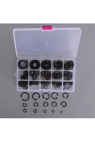 Novahub 17 Çeşitli Çelik Dış Segman Halkası Seti, 175 Adet, Sertleştirilmiş Metal, Kullanım Kolaylığı Diğer