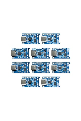 Tp4056 Type-c 1s 3.7v Lipo, Li-ion Pil Bms Korumalı Şarj Devresi - 10 Adet