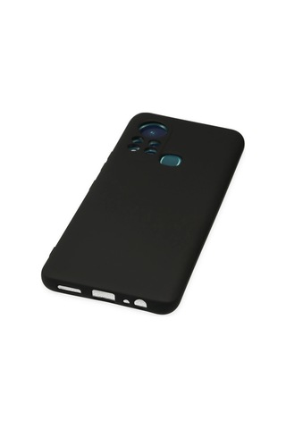 Cosmotex Newface İnfinix Hot 11s Kılıf Nano İçi Kadife Silikon - Siyah Sıyah