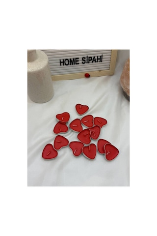 Tealight Mum 15 Adet Kalpli Kırmızı