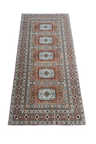 Saray Halı Klasik 412-g 93x192 Az Hatalı Kiremit %100 Yün Halı Kiremit