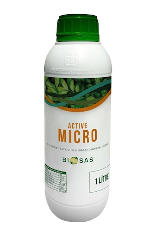 Biosas Active Micro 1 Lt İz Element Katkılı Sıvı Organik Gübre 1 L