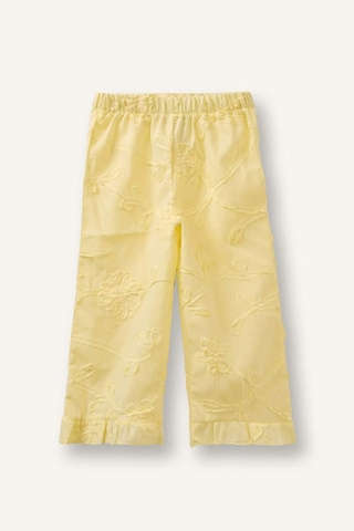Defacto Wıde Leg 3d Poplin Pantolon Kız Bebek H4737a526smyl149 Sarı-yl149