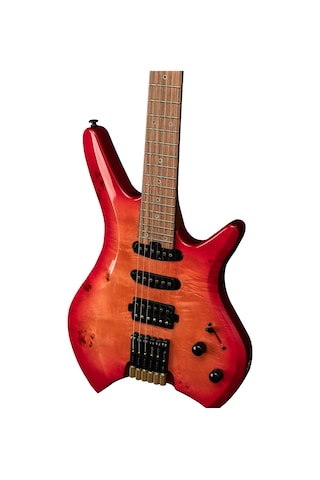 New Orleans Hdl450 Kırmızı Headless Elektro Gitar + Gigbag Çanta