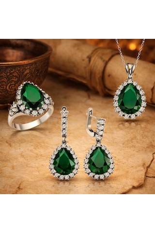 925 Ayar Gümüş Hürrem Sultan Bayan Set