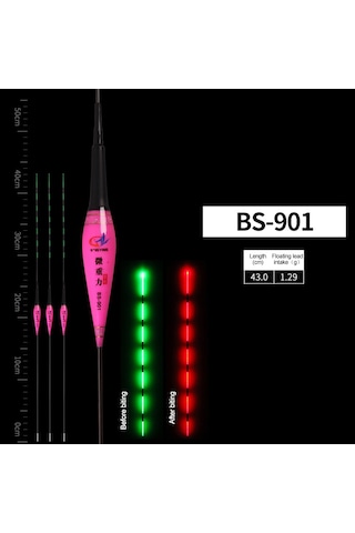 Jeehugo Akıllı Uyarılı Nano Balık Tuttuğunda Renk Değiştiren Gece Işıklı Olta İğnesi Algılayıcı Süngerli Fırtınalar Bs-901