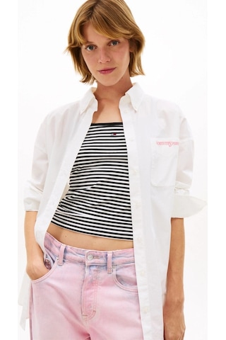 Tommy Hilfiger Tjw Büyük Beden Poplin Kadın Beyaz Gömlek Dw0dw22218ybl-16363