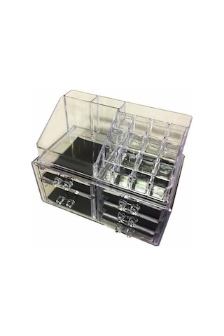 Çekmeceli Akrilik Makyaj Kutusu Stand