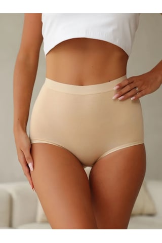 Berrak 3 Lü Paket Yüksek Bel Toparlayıcı Külot 11656 Ten