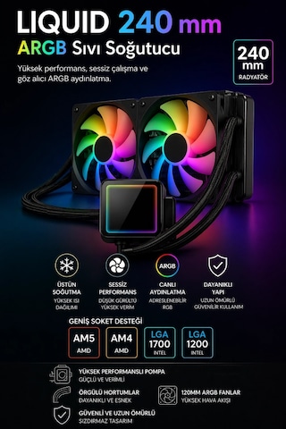 J-tech Nox Ryzen 5 5500 32 GB 512 GB SSD 8 GB RX580 Free Dos Masaüstü Bilgisayar
