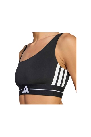 Adidas Q2 Hyperglam Ls Kadın Siyah Yuvarlak Yaka Sporcu Sütyeni Siyah