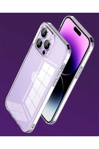 Wiwu Apple Uyumlu iPhone 14 Pro Max Kılıf Şeffaf Airbag Tasarımlı Wiwu Concise Serisi Kapak ZORE-270360