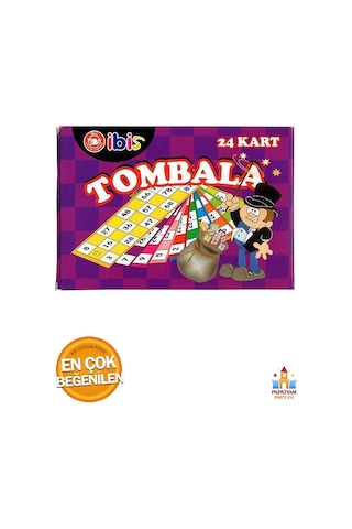 Tombala Aile Oyunu Kutulu Lüx Tombala Yılbaşı Oyunu 24 Adet Oyun Kartlı