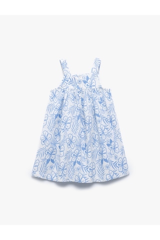 Koton Beyaz Kız Bebek Elbise 5smg80044aw Beyaz