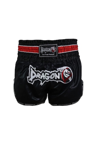 Dragondo Mt3077 Muaythai Şortu - Kick Boks Şortu Siyah Siyah