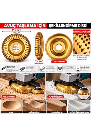 100mm Oval Ahşap Oyma Ve Şekillendirme Rasp Diski A Model