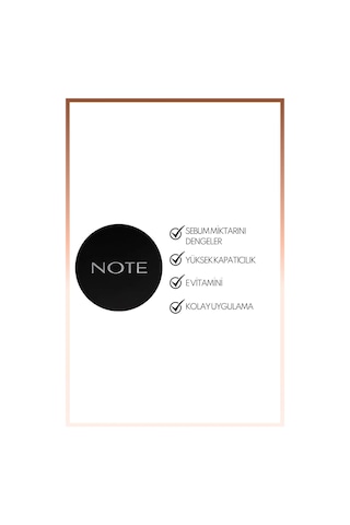 Note Cosmetique Luminous Silk Cream Powder Patakrem Mat Bitişli Pudra Fondöten - 02 Natural Beige