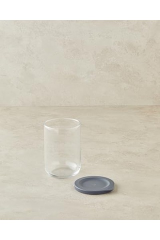 Home Fresh Safe Cam Kavanoz Gri Siyah