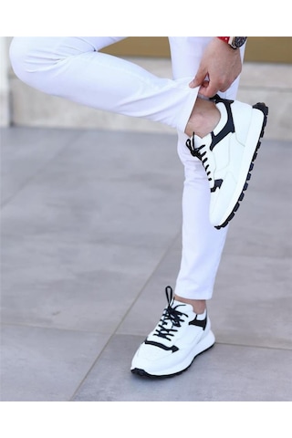 Ay Ayakkabım Sl-1024 Erkek Beyaz 39-44 Deri Casual Ayakkabı Beyaz