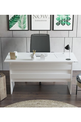 Bega A 140cm Ofis Çalışma Masası Beyaz Beg1-w Beyaz