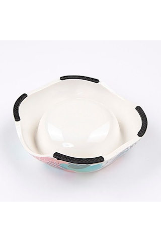 Bobo BO-3134H(A5) Soyut Desenli Melamin Kaplı Köpek Mama Kabı 150 ML