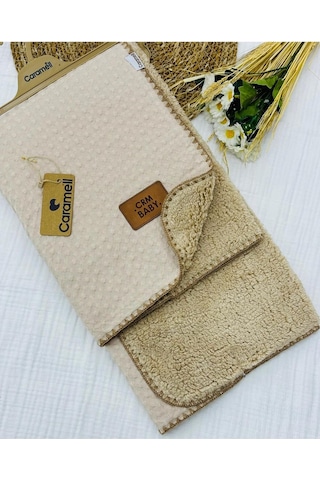 Bebek Battaniyesi Yeni Tasarımlar Müslin Ve Welsoft // 2025 // 6006 // Bej