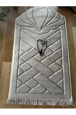 Kadife Süngerli Lüks Hediyelik Seccade Tesbih Ve Zikirmat