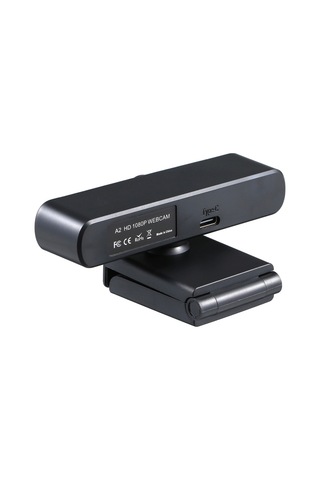 Mikrofonlu Web Kamerası Masaüstü Veya Dizüstü Bilgisayar Geniş Ekran Görüntülü Arama Ve Kayıt Siyah 1080p