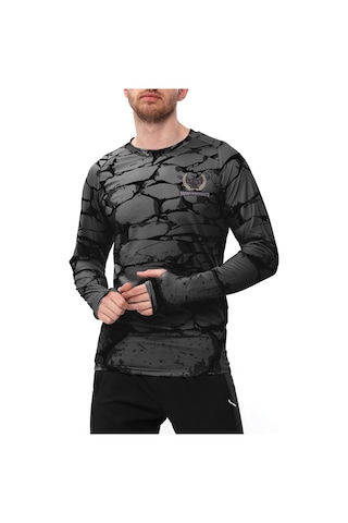 Raru Spqr Uzun Kollu T-Shirt Evoco Füme