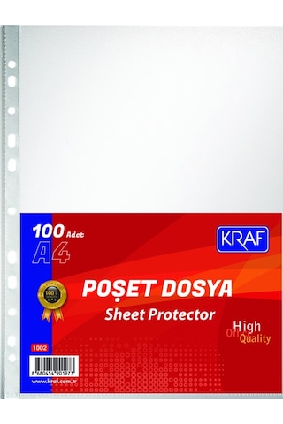 Şeffaf Dosya Kraf Marka 100'lü 5 Adet