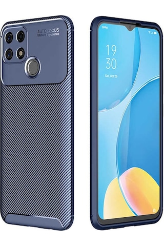 Oppo A15 Kılıf Zore Negro Karbon Tasarım Silikon Kılıf