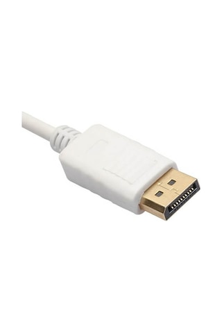 Displayport To Hdmi Vga Dvi Çevirici Adaptör Beyaz