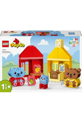 LEGO® DUPLO® İlk Günlük Rutinlerim: Yemek ve Uyku Zamanı 10414 1½+ Eğitici Oyuncak Yapım Seti - 28 Parça