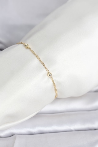 Cm 14k Gold Renk Burgu Topçuk Model Kadın Bileklik Diğer