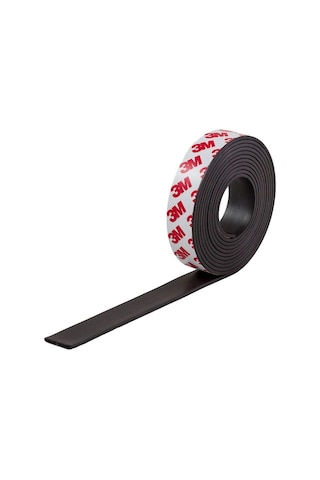 Yapışkanlı Şerit Mıknatıs Magnet Kes Kullan - 13 Mm - 5 Metre