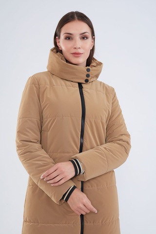 Trenç Ribanalı Kapitone Mont Camel - 827179541 Camel