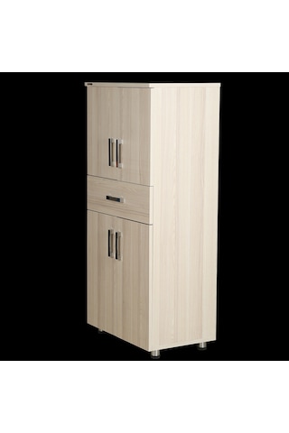 Çok Amaçlı Dolap 150 Cm Hard Parlak Carden Suntalem 4Raf 1Çekmec (391363980)