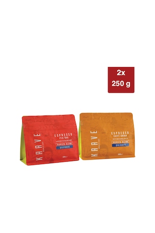 Espresso Ital'bar 250 Gr + Espresso Caffe Crema 250 Gr 2'li Tanışma Paketi Çekirdek Kahve