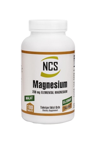 Ncs Magnesium Bisglisinat Malat Taurat 180 Tablet Magnezyum