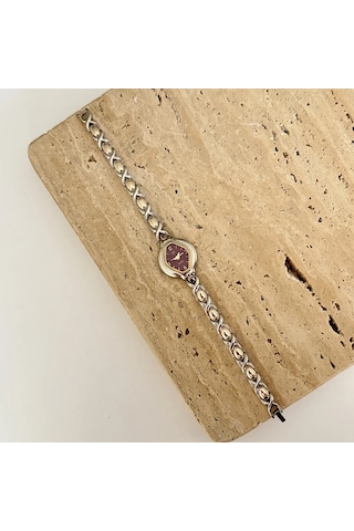 Velinor Silver Bordo Saat