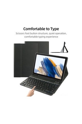 Dancemonkey Samsung Tab S6 Lite 2022 İçin Kullanışlı Bluetooth Klavyeli Kılıf - Yeşil